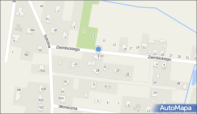 Małęczyn, Ziembickiego Ignacego, ks., 2, mapa Małęczyn