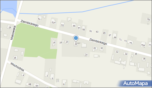 Małęczyn, Ziembickiego Ignacego, ks., 22, mapa Małęczyn