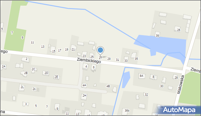 Małęczyn, Ziembickiego Ignacego, ks., 27, mapa Małęczyn