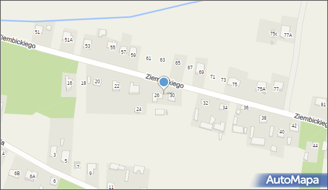 Małęczyn, Ziembickiego Ignacego, ks., 28, mapa Małęczyn