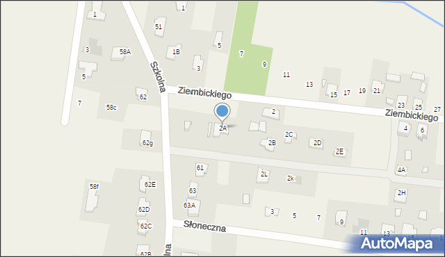 Małęczyn, Ziembickiego Ignacego, ks., 2A, mapa Małęczyn