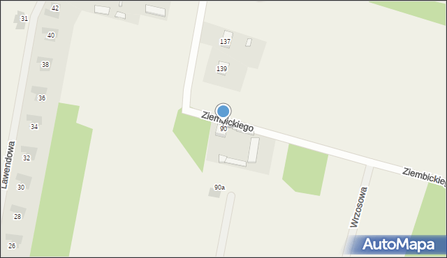 Małęczyn, Ziembickiego Ignacego, ks., 90, mapa Małęczyn