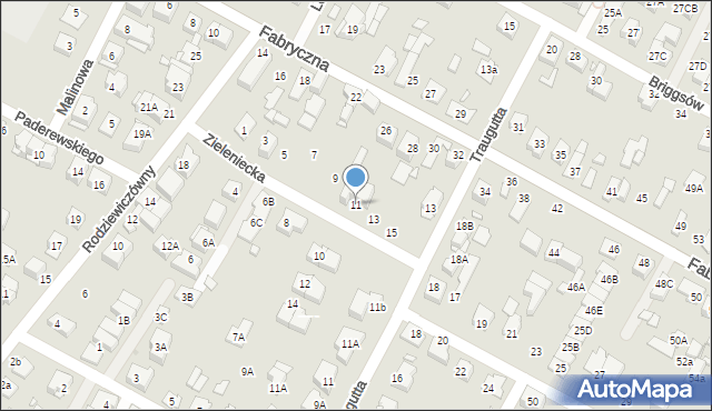Marki, Zieleniecka, 11, mapa Marki