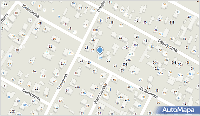 Marki, Zieleniecka, 19, mapa Marki