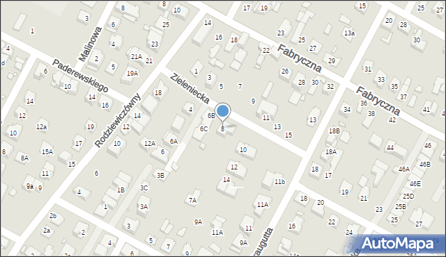 Marki, Zieleniecka, 8, mapa Marki