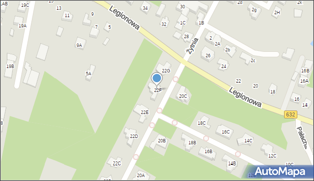 Marki, Zielona, 22F, mapa Marki