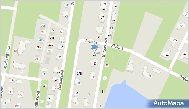Marki, Zielona, 25, mapa Marki
