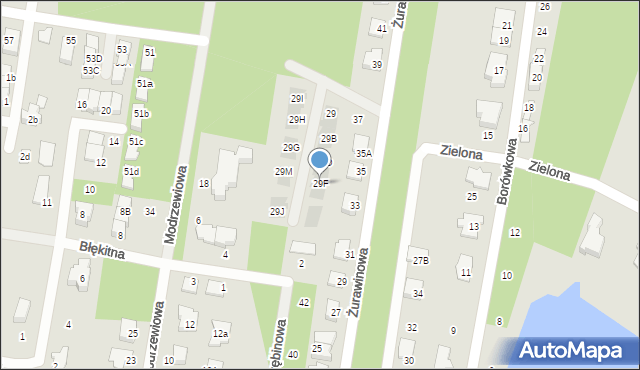 Marki, Zielona, 29F, mapa Marki