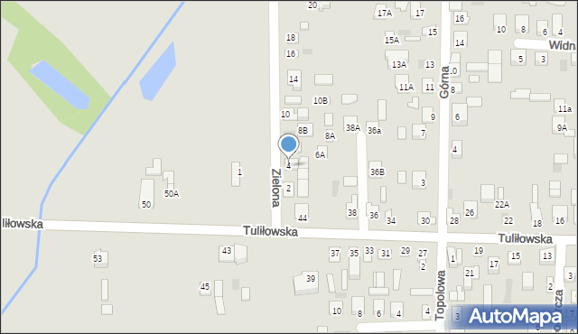 Międzyrzec Podlaski, Zielona, 4, mapa Międzyrzec Podlaski