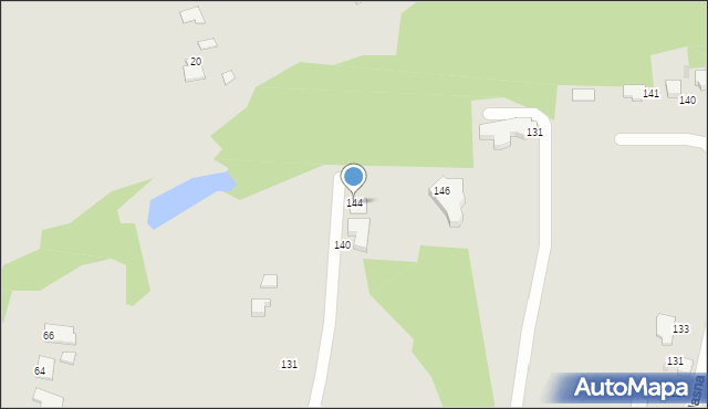 Mikołów, Zielona, 144, mapa Mikołów