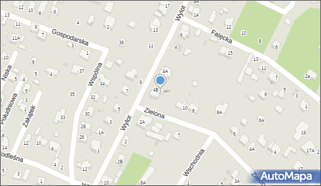 Milanówek, Zielona, 14, mapa Milanówek