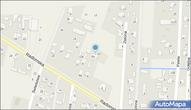 Milejowice, Zielona, 3, mapa Milejowice