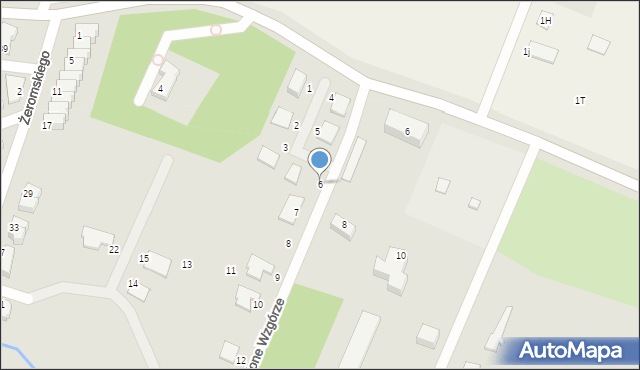 Myślibórz, Zielone Wzgórze, 6, mapa Myślibórz