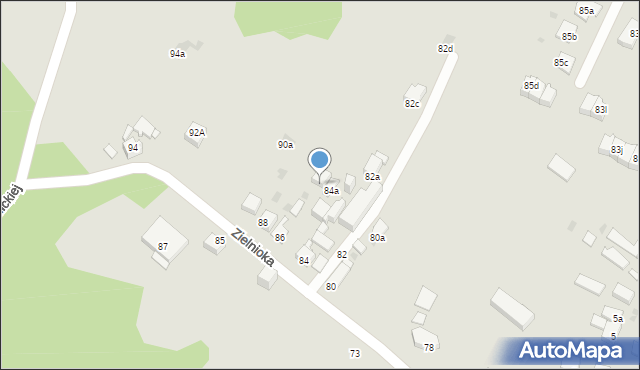 Mysłowice, Zielnioka Andrzeja, 86A, mapa Mysłowice