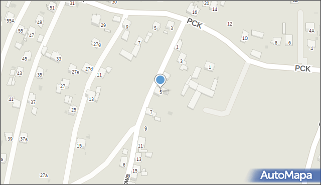 Mysłowice, Ziołowa, 5, mapa Mysłowice