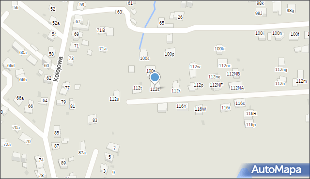 Mysłowice, Ziętka Jerzego, gen., 112s, mapa Mysłowice