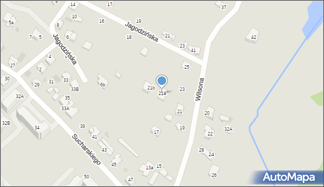 Myszków, Zielona, 21a, mapa Myszków