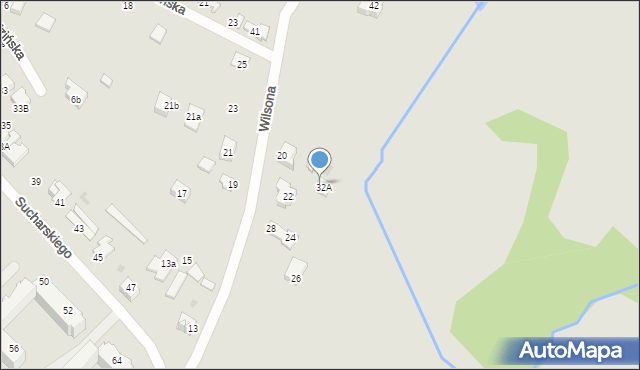 Myszków, Zielona, 32A, mapa Myszków