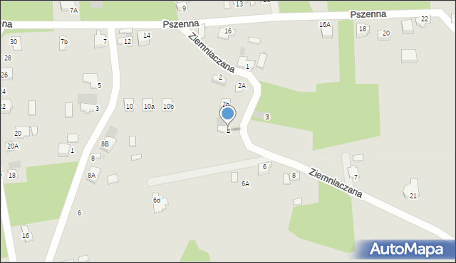 Myszków, Ziemniaczana, 4, mapa Myszków