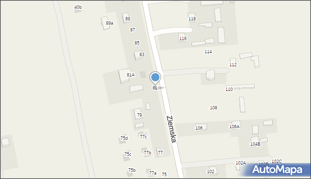 Natalin, Ziemska, 81, mapa Natalin