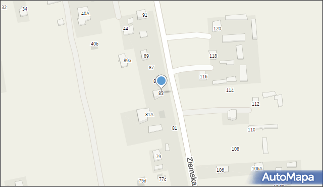 Natalin, Ziemska, 83, mapa Natalin