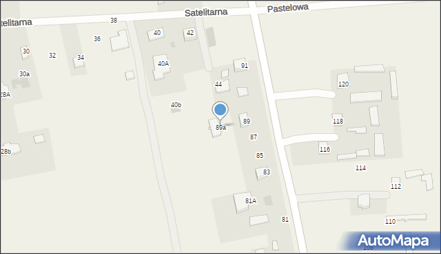 Natalin, Ziemska, 89a, mapa Natalin
