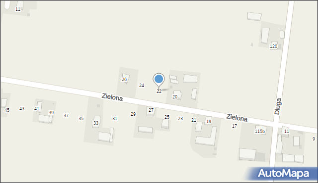 Niedźwiedź, Zielona, 22, mapa Niedźwiedź