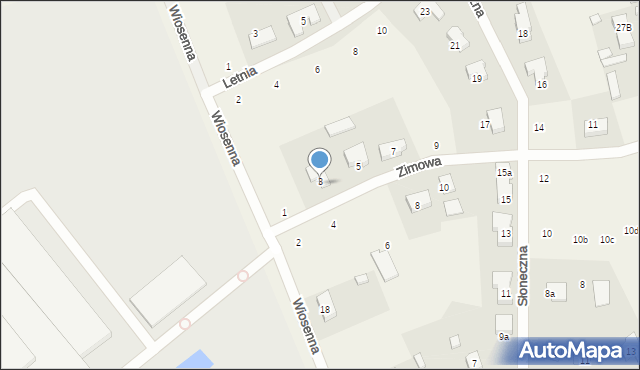 Nochowo, Zimowa, 3, mapa Nochowo