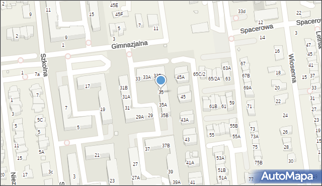 Nowa Iwiczna, Zimowa, 35, mapa Nowa Iwiczna