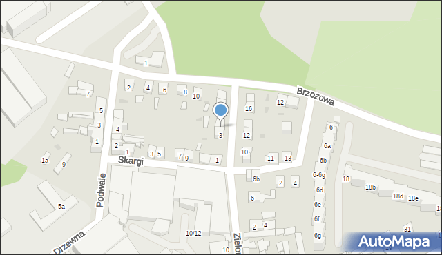 Nowa Sól, Zielona, 5, mapa Nowa Sól