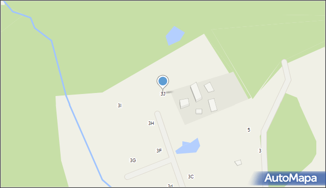 Nowa Wieś Przywidzka, Zielona, 3J, mapa Nowa Wieś Przywidzka