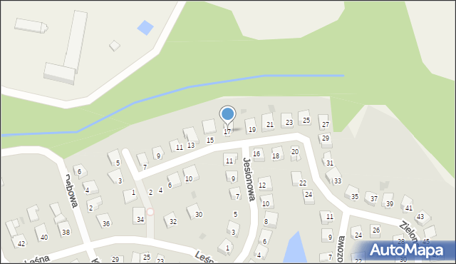 Nowe, Zielona, 17, mapa Nowe