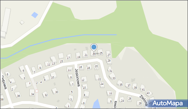 Nowe, Zielona, 23, mapa Nowe