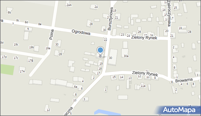 Nowe Miasto, Zielony Rynek, 20a, mapa Nowe Miasto