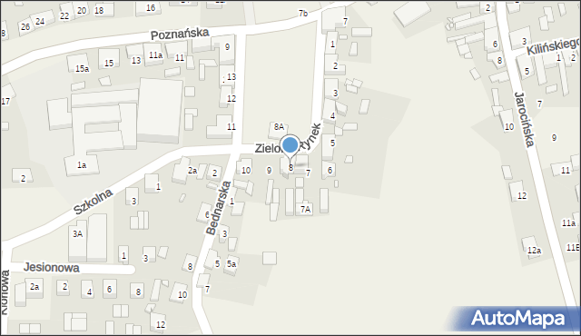 Nowe Miasto nad Wartą, Zielony Rynek, 8, mapa Nowe Miasto nad Wartą