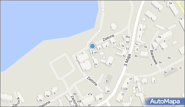 Nowogard, Zielona, 2, mapa Nowogard