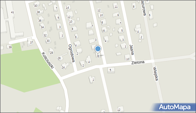 Nowogród Bobrzański, Zielona, 6, mapa Nowogród Bobrzański