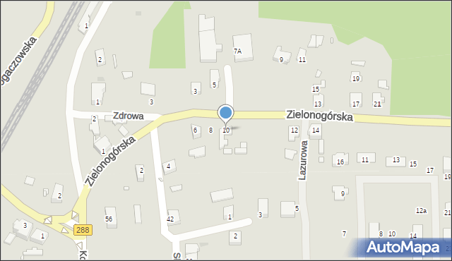 Nowogród Bobrzański, Zielonogórska, 10, mapa Nowogród Bobrzański