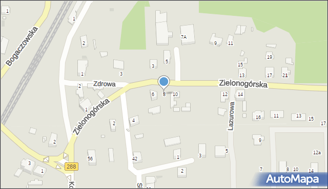 Nowogród Bobrzański, Zielonogórska, 8, mapa Nowogród Bobrzański