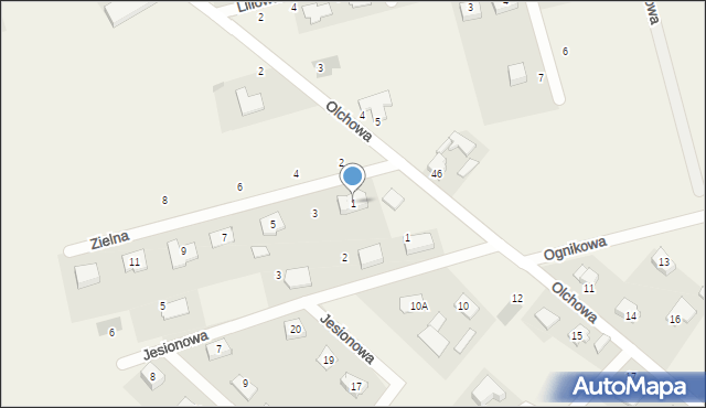 Osiedle Poznańskie, Zielna, 1, mapa Osiedle Poznańskie