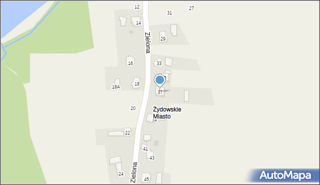 Osiek, Zielona, 37, mapa Osiek