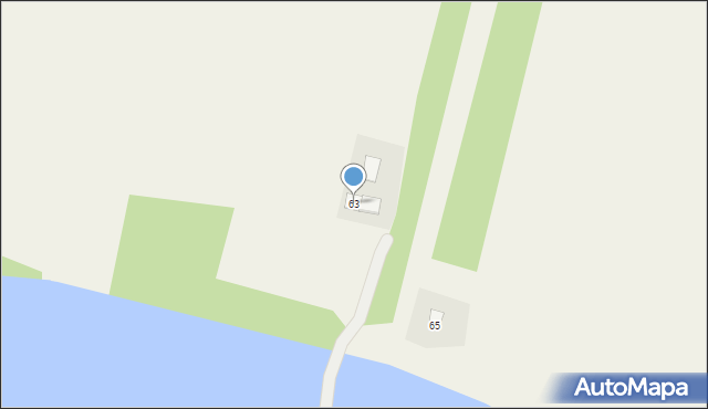 Osiek, Zielona, 63, mapa Osiek