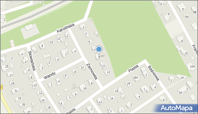 Otrębusy, Ziemowita, 9, mapa Otrębusy