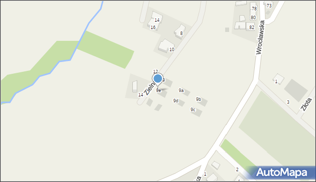 Pasikurowice, Zielna, 9e, mapa Pasikurowice