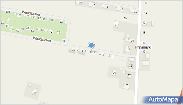 Pielgrzymowice, Zielone Zacisze, 6, mapa Pielgrzymowice