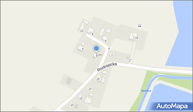 Pierściec, Zielna, 3, mapa Pierściec