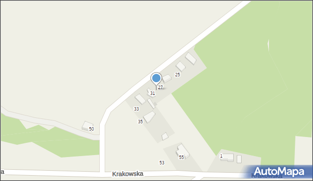 Piła Kościelecka, Zielona, 29, mapa Piła Kościelecka