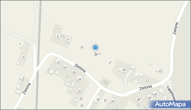 Pilchów, Zielona, 15, mapa Pilchów