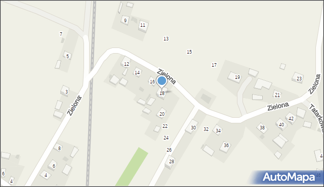 Pilchów, Zielona, 18, mapa Pilchów