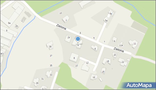 Pilchowo, Zielona, 4, mapa Pilchowo